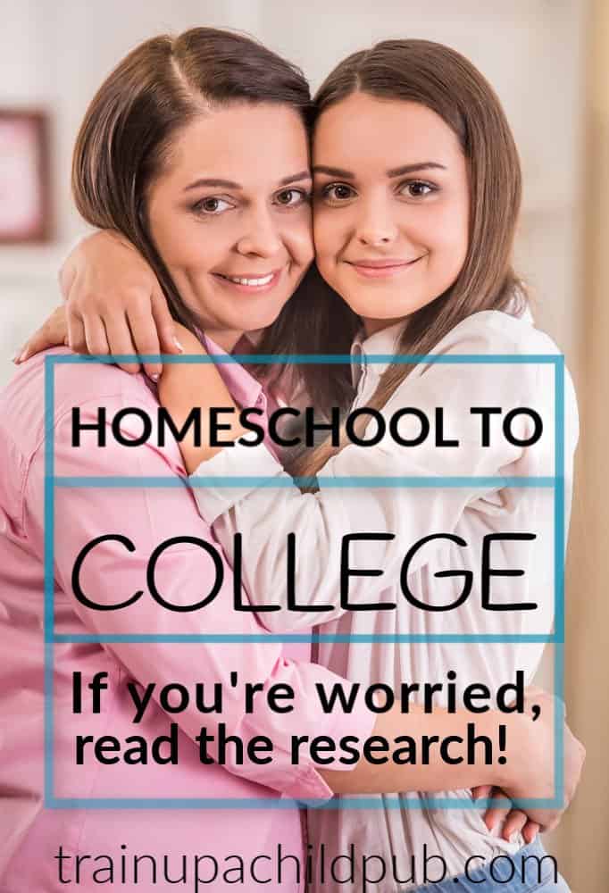 happy mom and homeschooled daughter optimistic about college