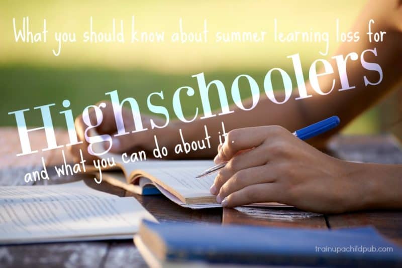 plan your summer break to avoid high school learning loss