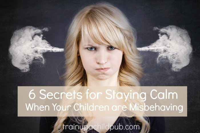 6 Secrets for staying calm when your children are misbehaving