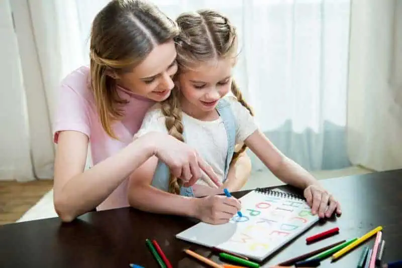 homeschool mom building up her daughter's confidence