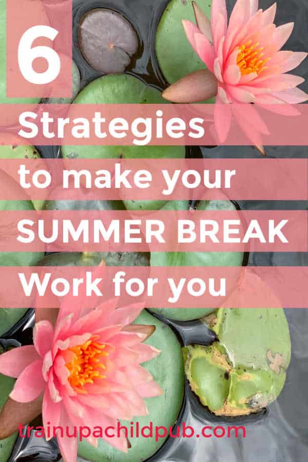 plan your summer break - 6 strategies