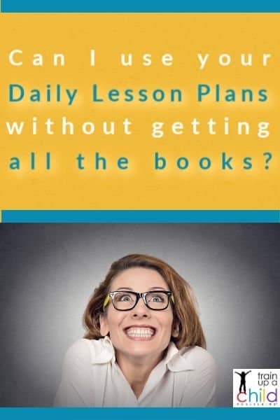 how to use our daily lesson plans without all the books