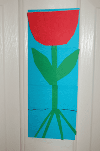 photo of simple flower parts lapbook
