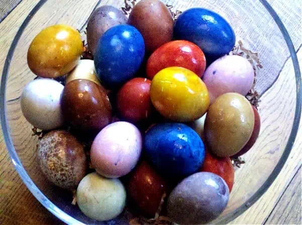 how to your own natural easter egg dyes - the final product