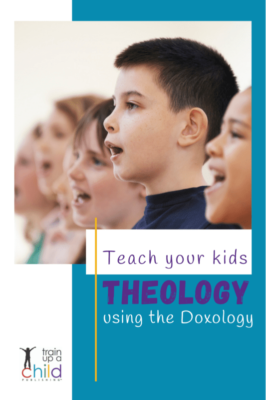 Kids learning theology while singing the Doxology