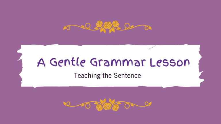 A Gentle Grammar Lesson